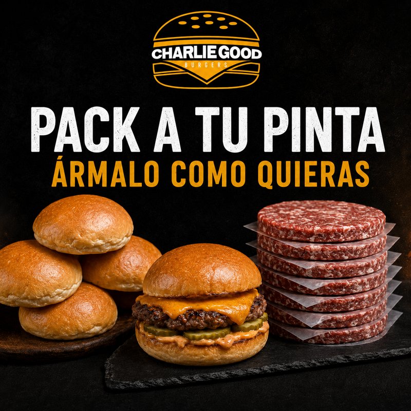 Pack A Tu Pinta CharlieGood: arma tu combo de hamburguesas artesanales congeladas a tu gusto